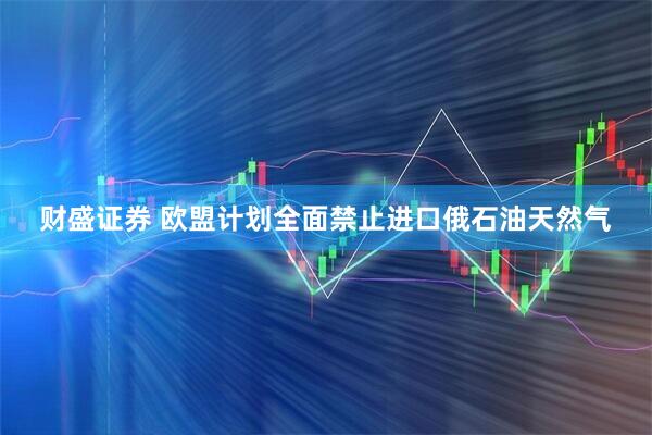 财盛证券 欧盟计划全面禁止进口俄石油天然气