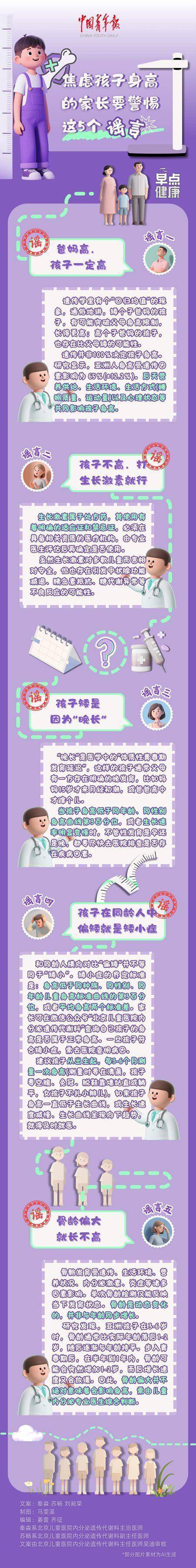 上证速配 焦虑孩子身高的家长要警惕这5个谣言